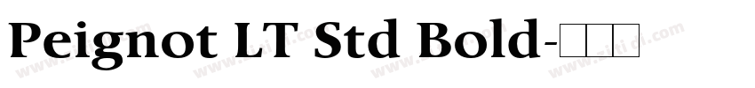Peignot LT Std Bold字体转换